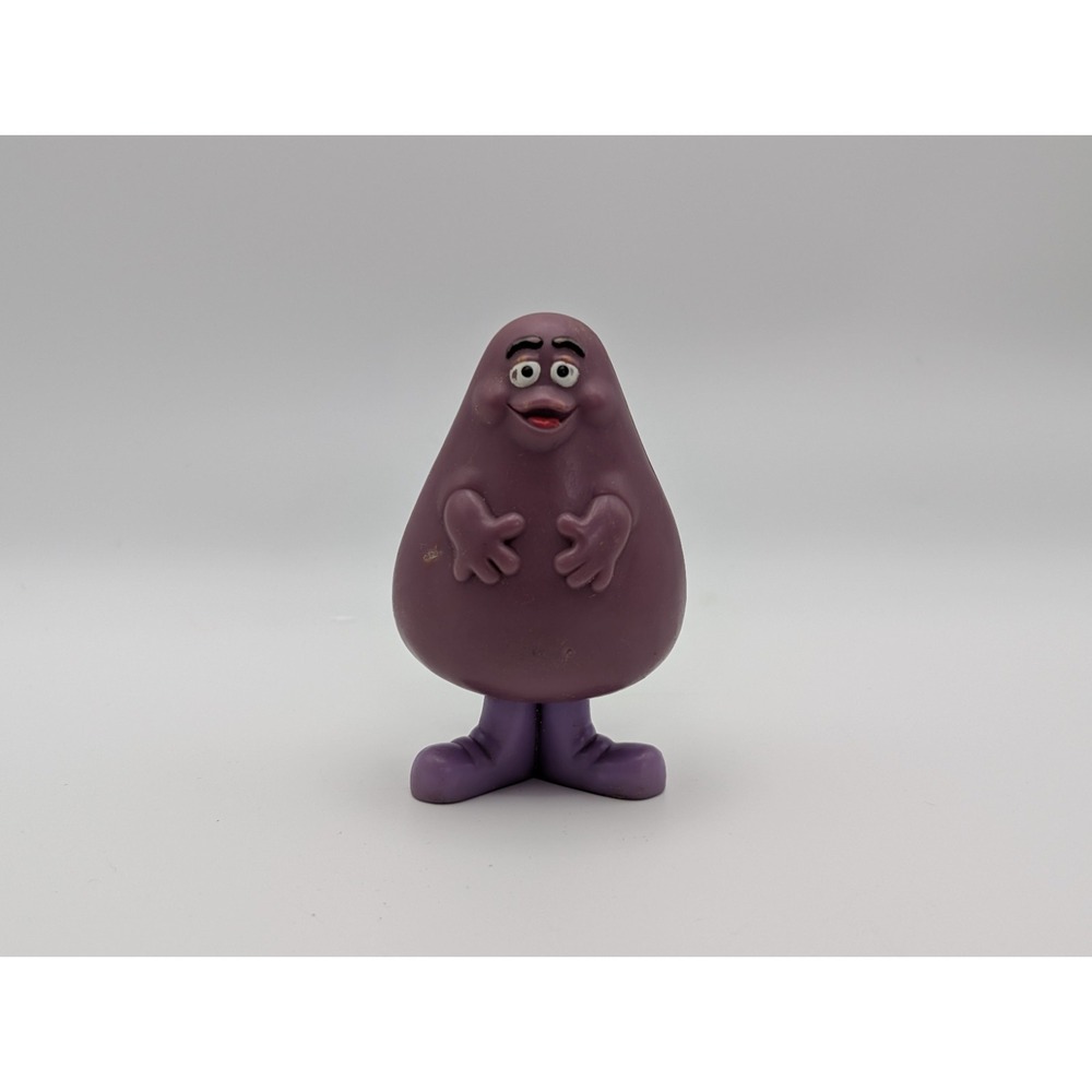 McDonald's Grimace 1995 Happy Meal Toy 3 Inch Purple Figure FAIR